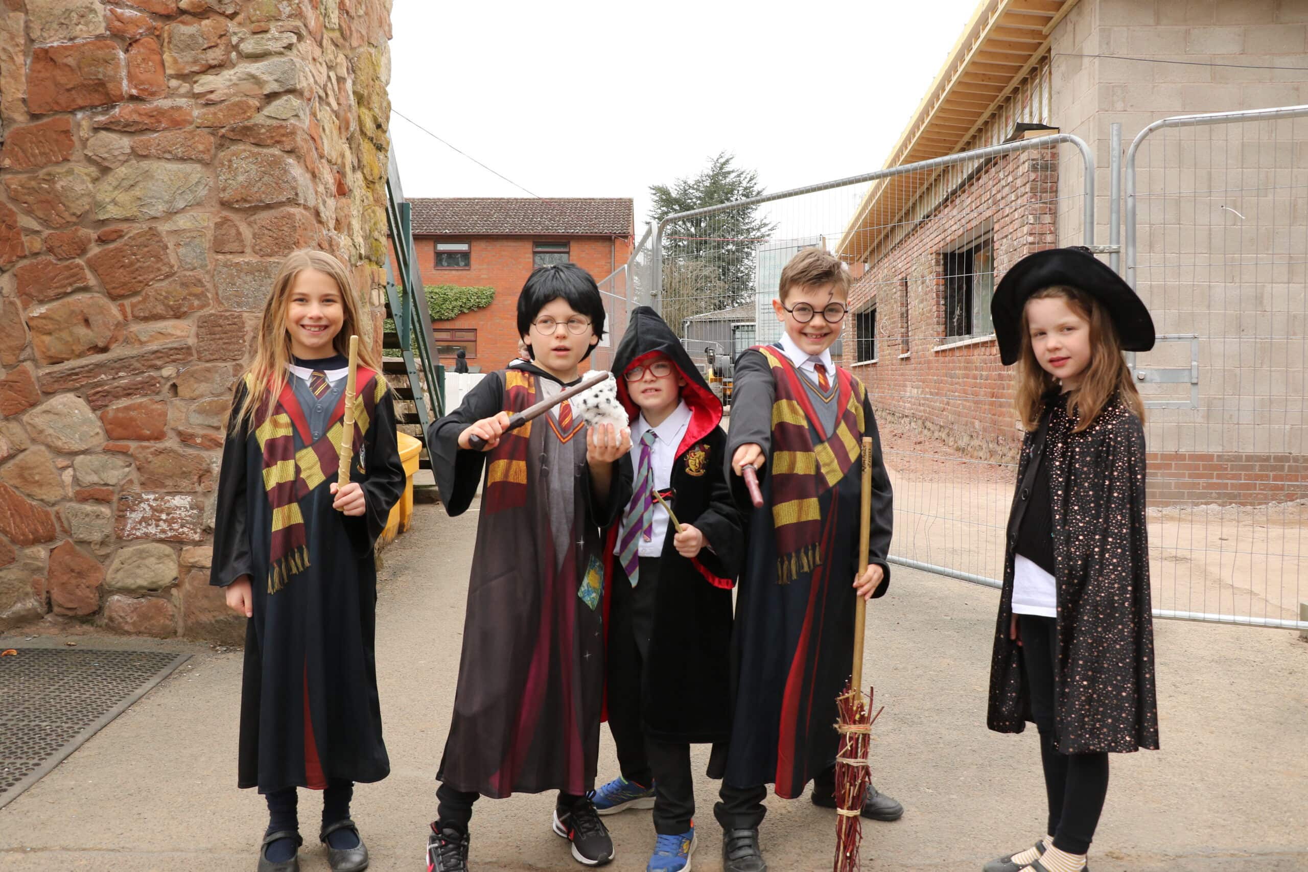 Packwood pupils dressed as characters for world book day