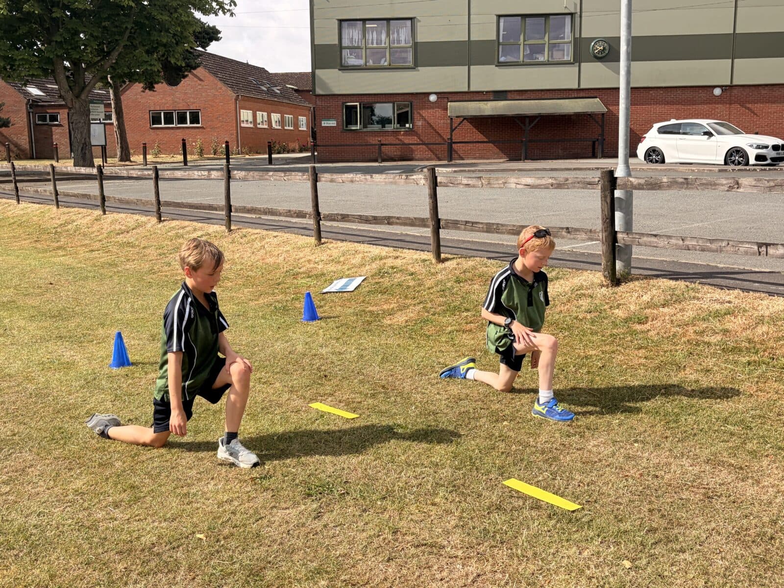 Children taking part in group exercise