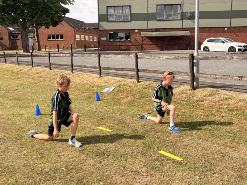 Children taking part in group exercise