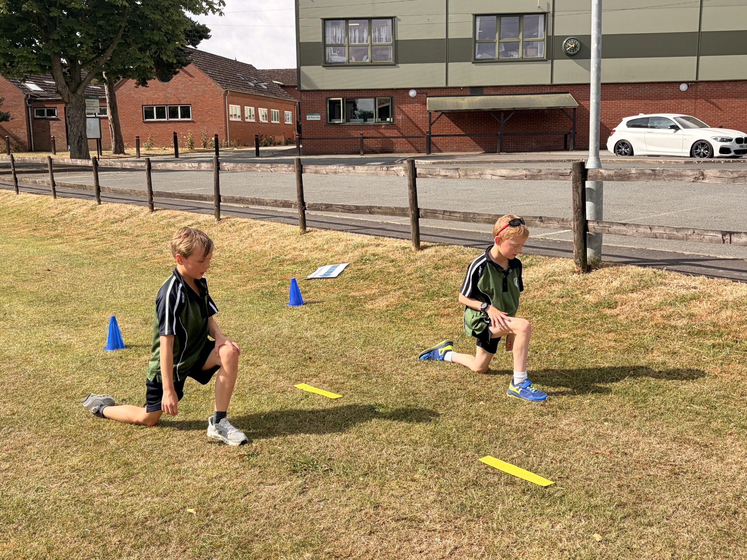 Children taking part in group exercise