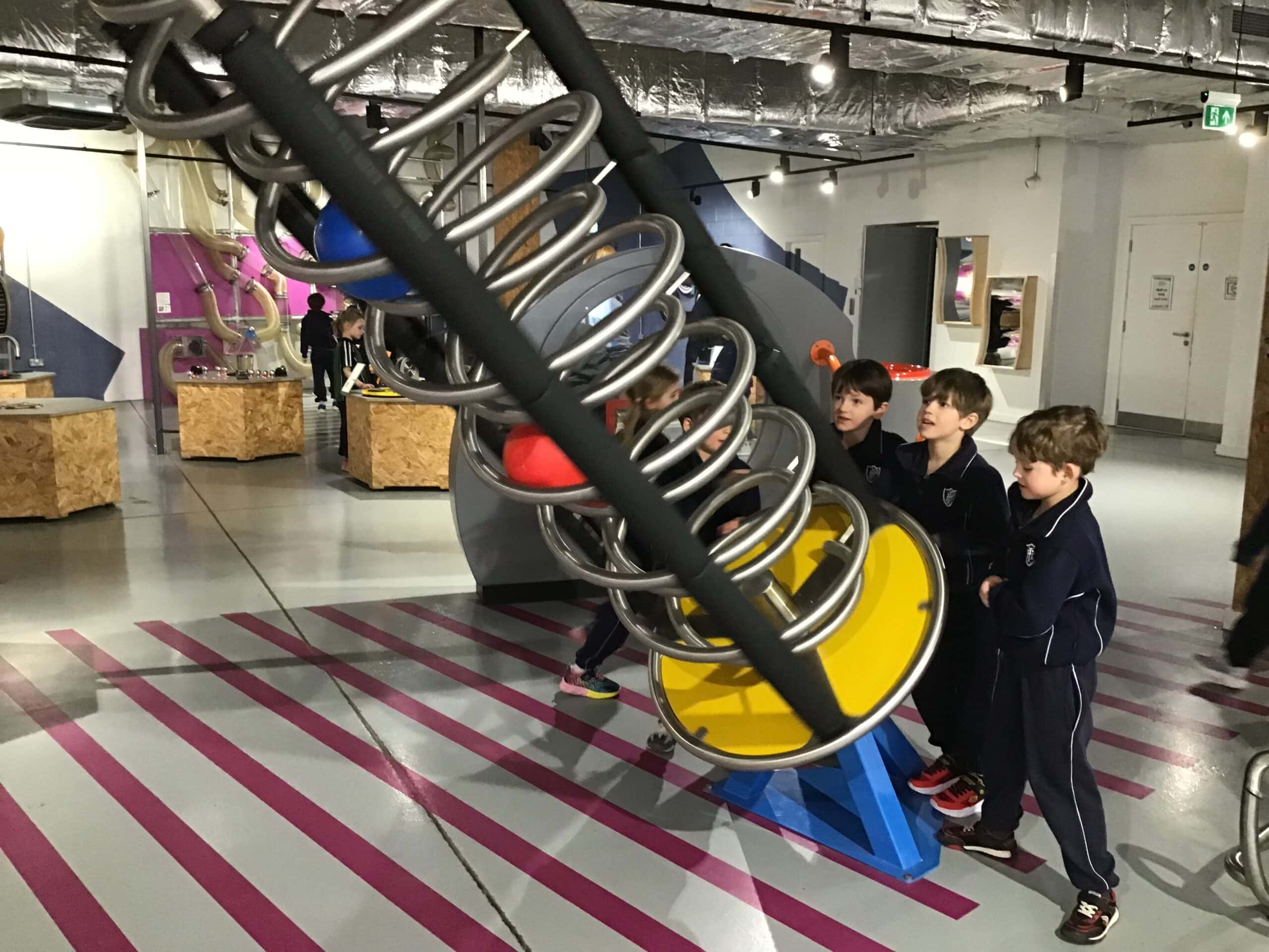 Children in a science museum