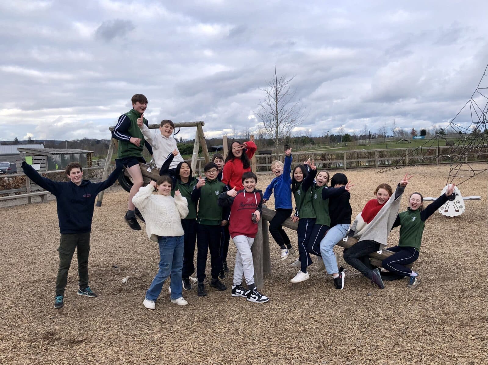 Children enjoying outdoor adventure activities