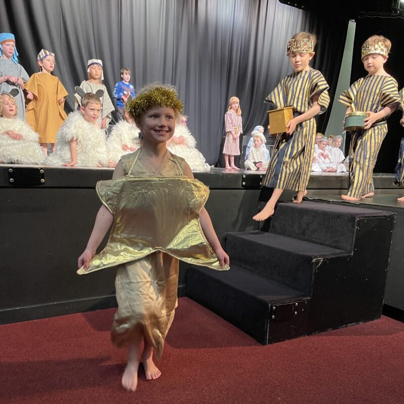 Children performing in school nativity