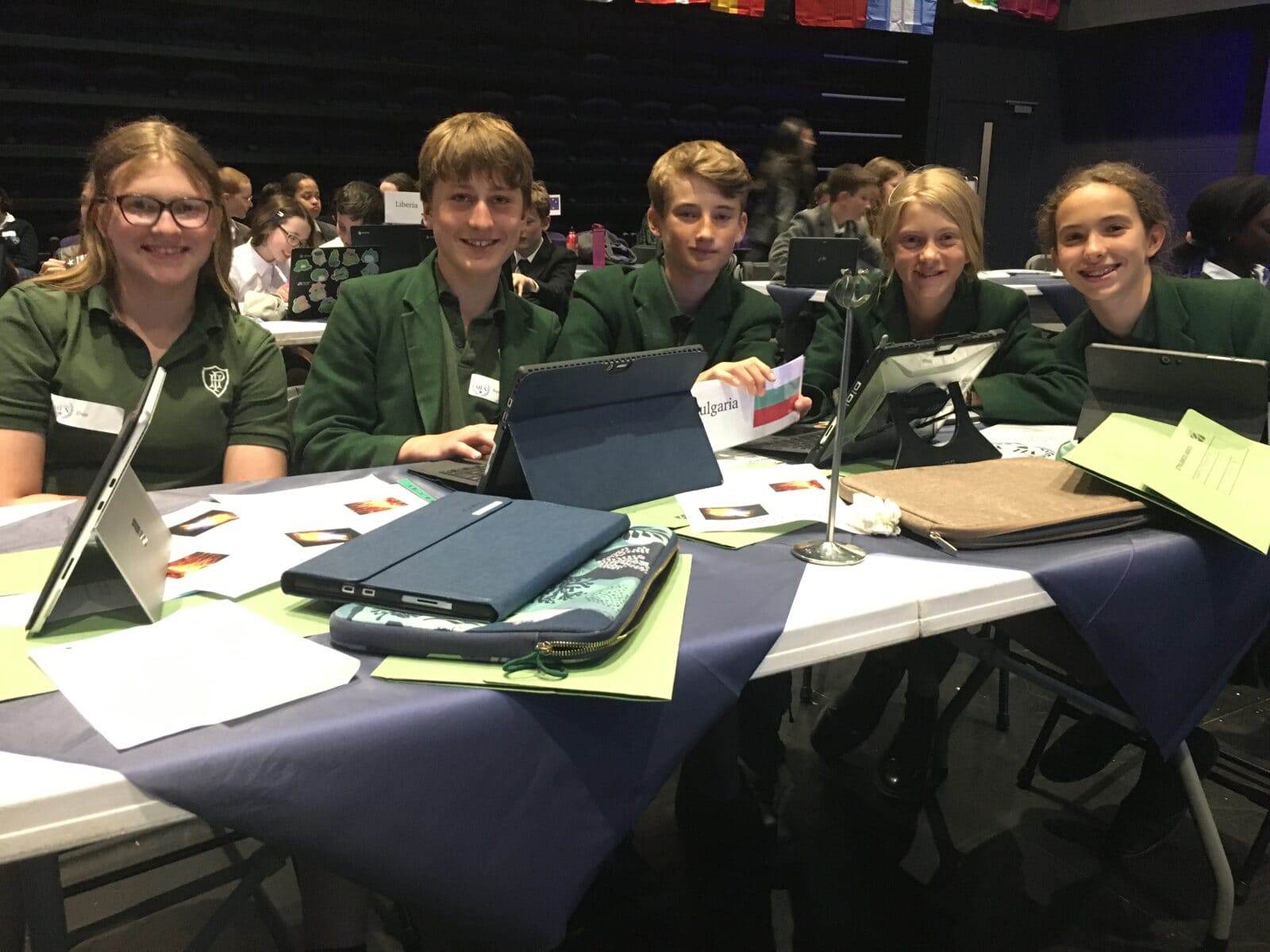 Packwood pupils participating in MUN event