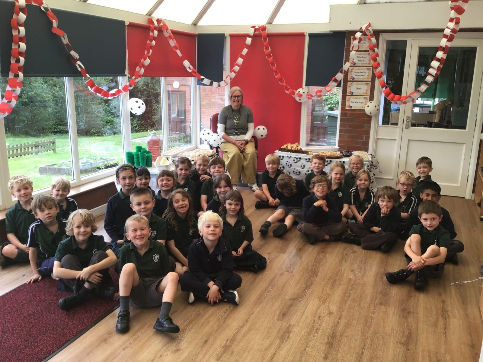 Teacher and children in classroom