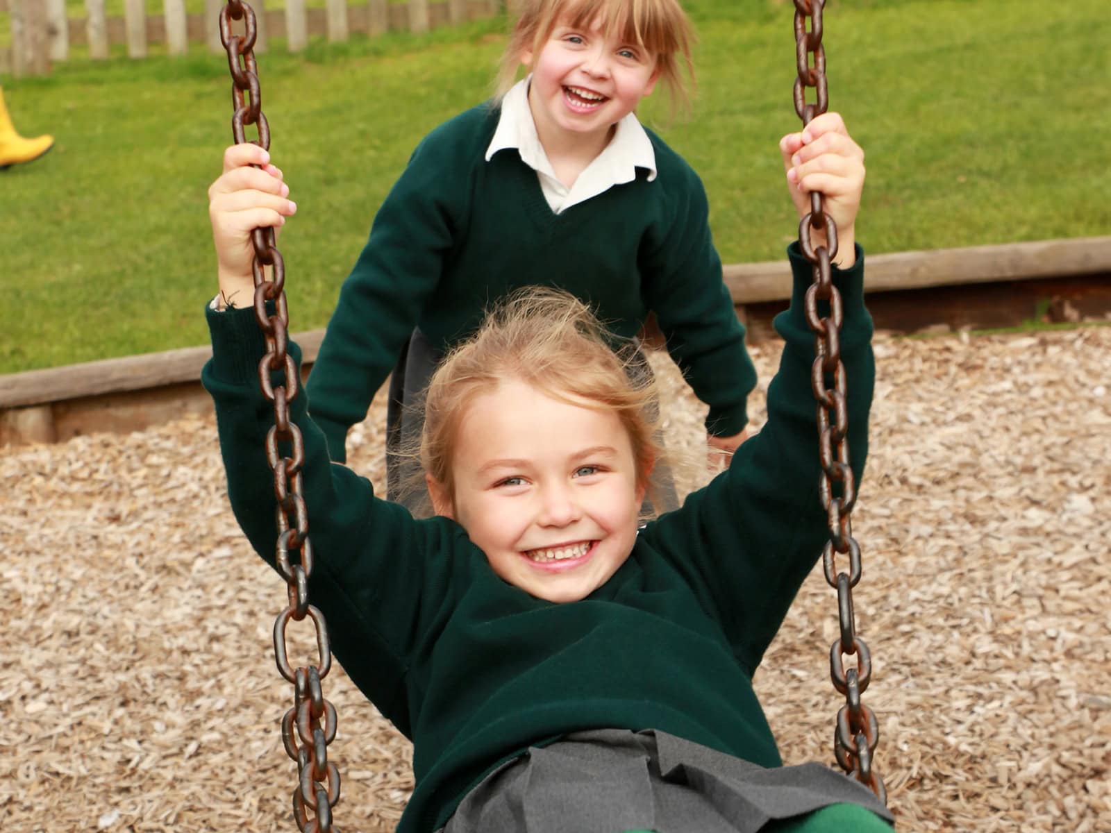 Acorns children enjoying designated playground